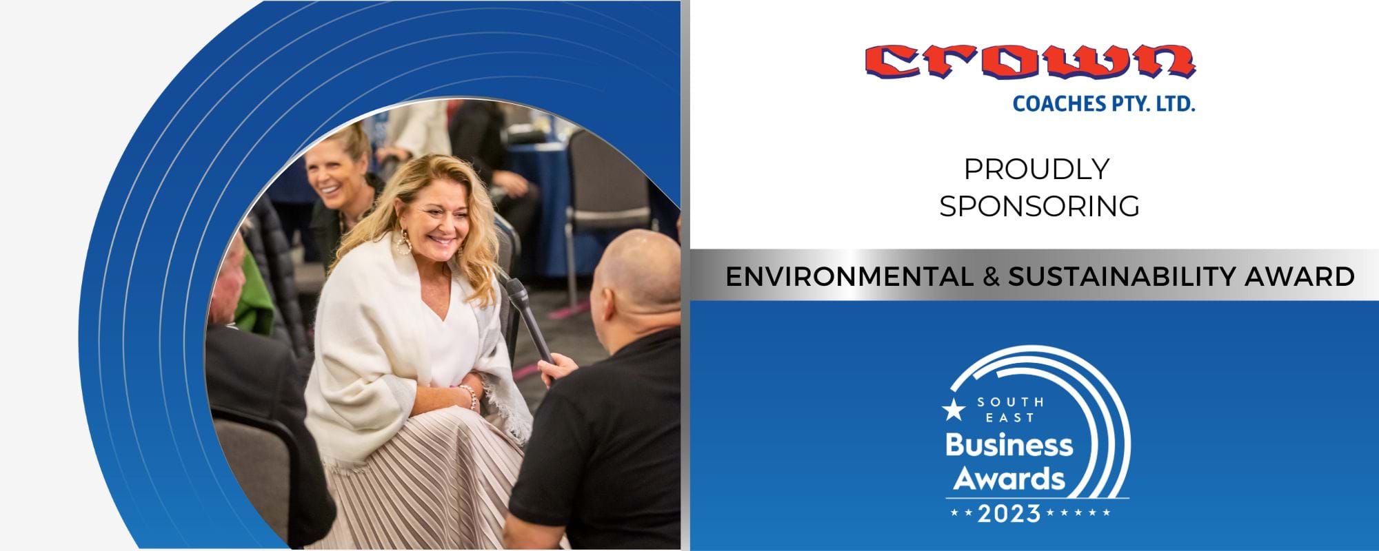 Crown Coaches proudly sponsoring the Environmental & Sustainability Award  